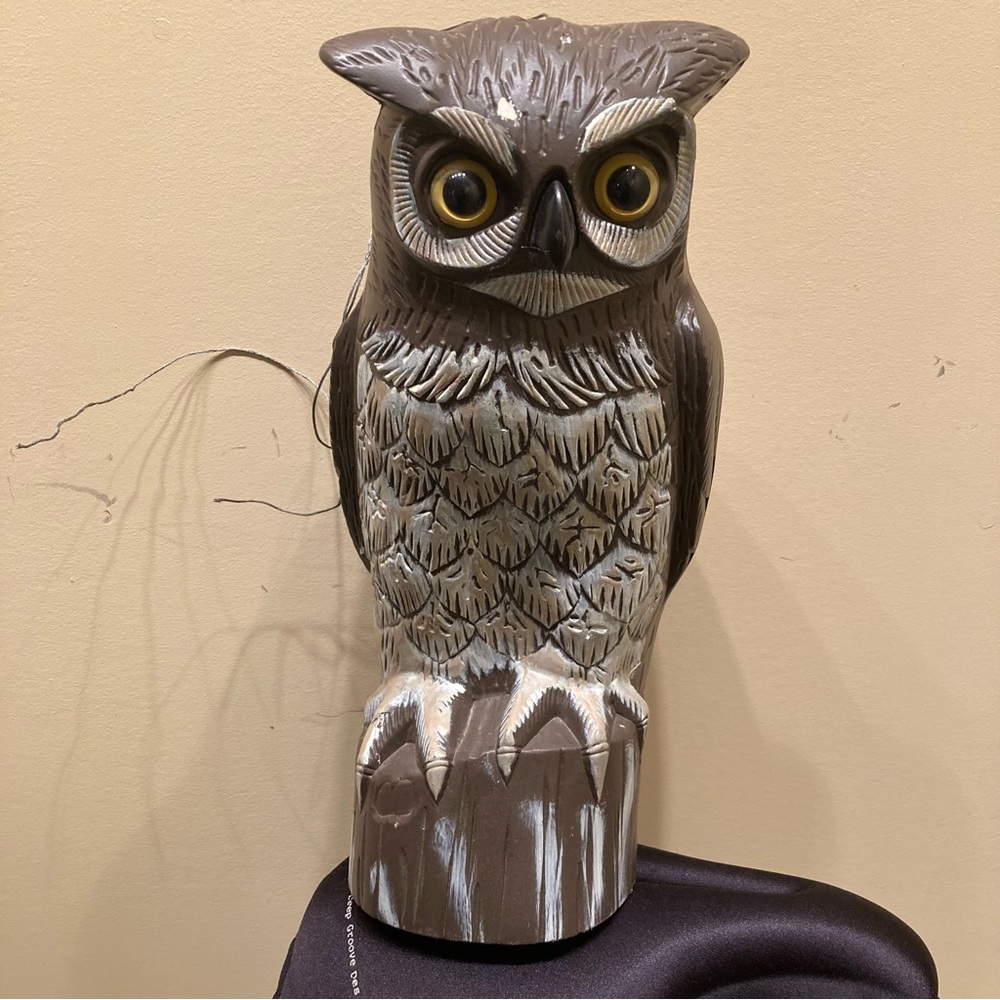 Garden Plus Great Horned Owl Scarecrow